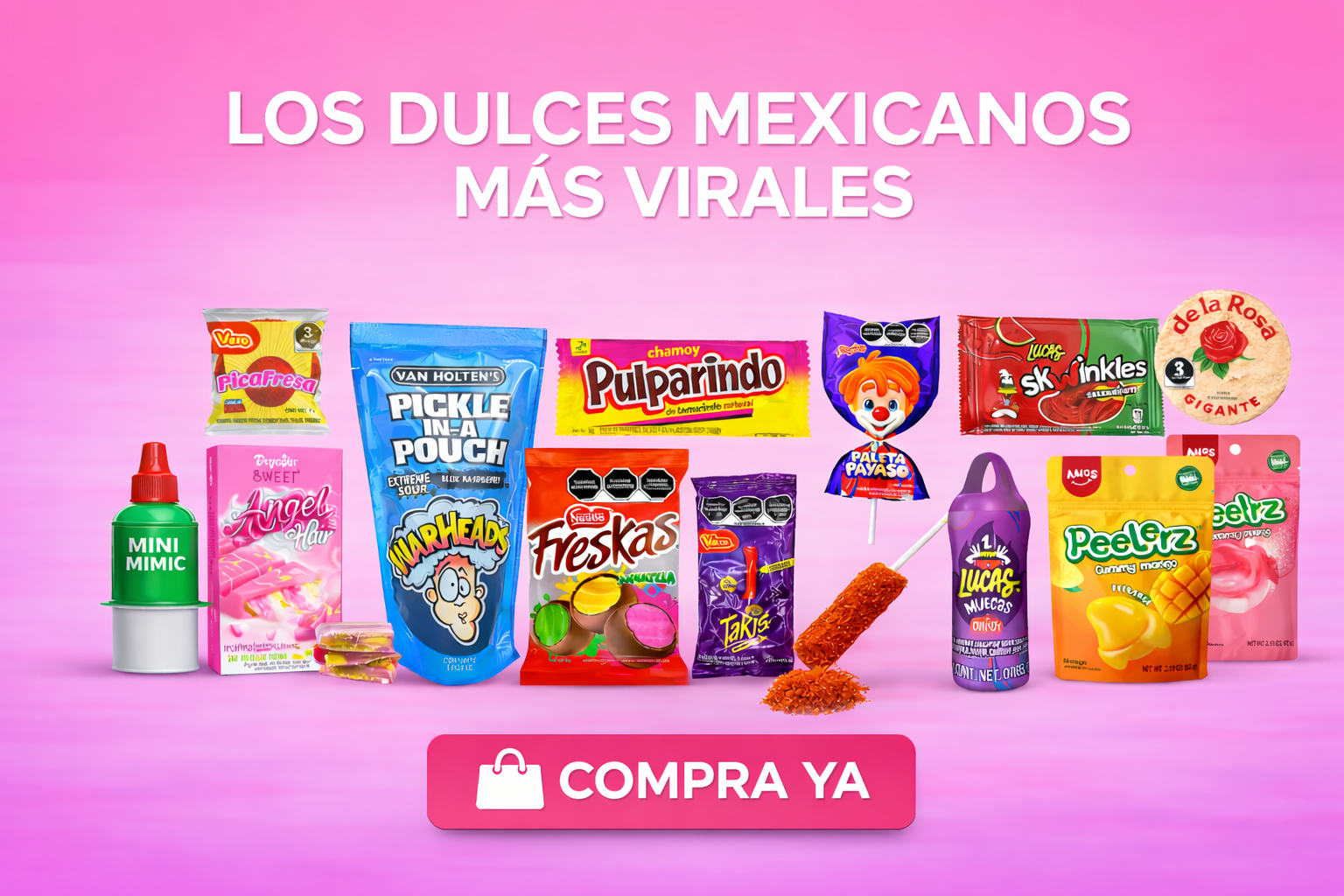 Dulces mexicanos virales en Chile, gomitas, Takis, Pulparindo y snacks mexicanos populares de TikTok
